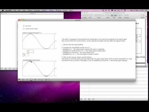Max MSP Tutorial 05a4 Simple Synthesis—Controlling Oscillators With [kslider]