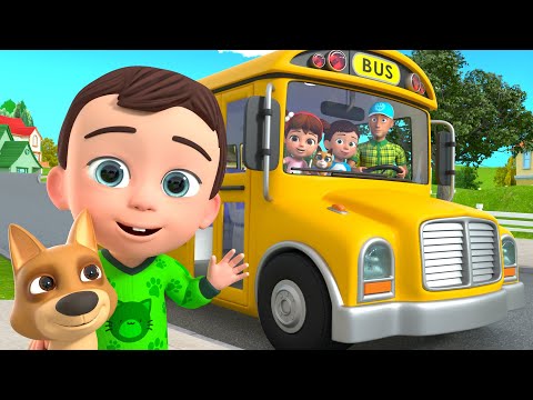 Wheels on The Bus🚍✨ | Lalafun Nursery Rhymes & Kids Songs
