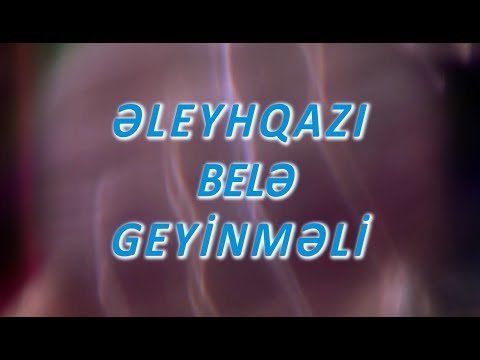 Əleyhqazdan istifadə qaydası