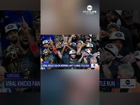Viral Knicks superfan MD Hossain joined ABC News Live to talk about the team’s historic title run