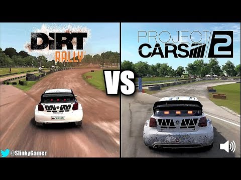 Project CARS 2 vs Dirt Rally - Graphics and sound rallycross @ Lydden Hill - Volkswagen Polo
