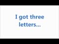 Enrique Iglesias 3 Letters ft Pitbull LYRICS 