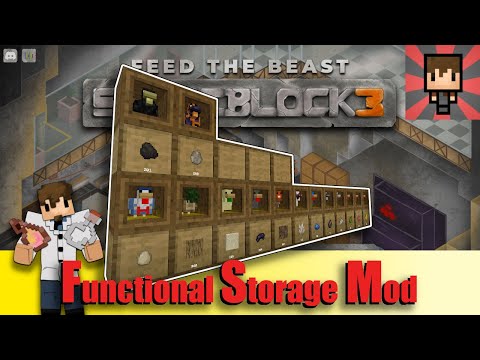 FTB STONEBLOCK 3 - Functional Storage Drawer & Pipez tutorial EP15