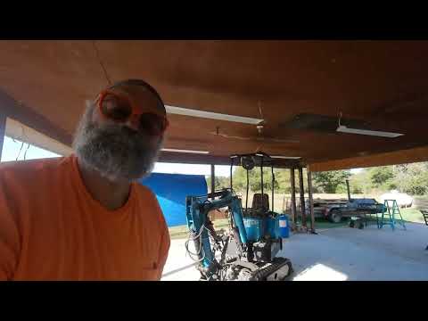 Using the Concrete Breaker on the Mini Excavator Ht10B. Day1