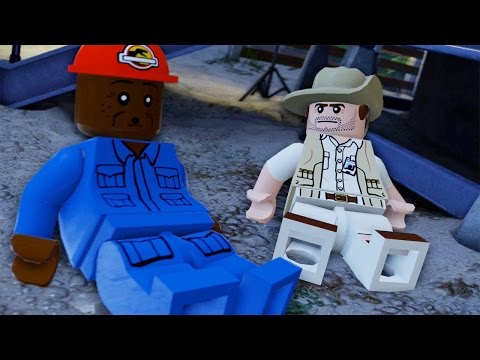LEGO Jurassic World - 100% Free Play Guide #1 - Prologue (All 10 Minikits + Amber Brick)