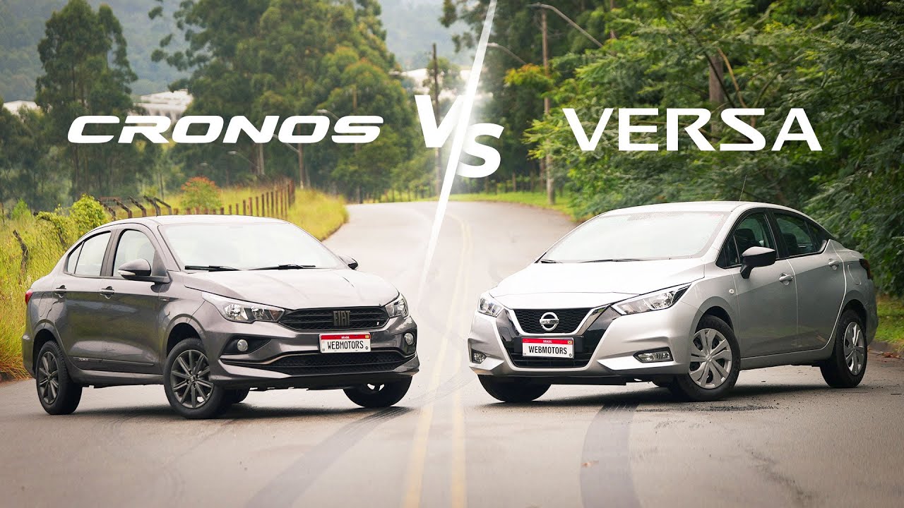 Comparativo Fiat Cronos 1.3 Drive x Nissan Versa 1.6 Sense - QUAL É MELHOR NA MESMA FAIXA DE PREÇO?
