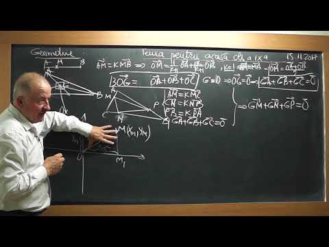 1/3 1629 Clasa 9 Vector de pozitie al unui punct din plan Relatia vectoriala a centrului de greutate