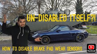 How to PROPERLY disable brake pad wear sensors and why you might want to