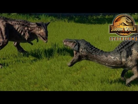 Baryonyx vs Indoraptor, Carnotaurus & Allosaurus – Full Fights | JWE2 | 4K
