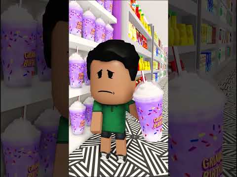 Grimace Shake - nos mató en la tienda #shorts #roblox #animación
