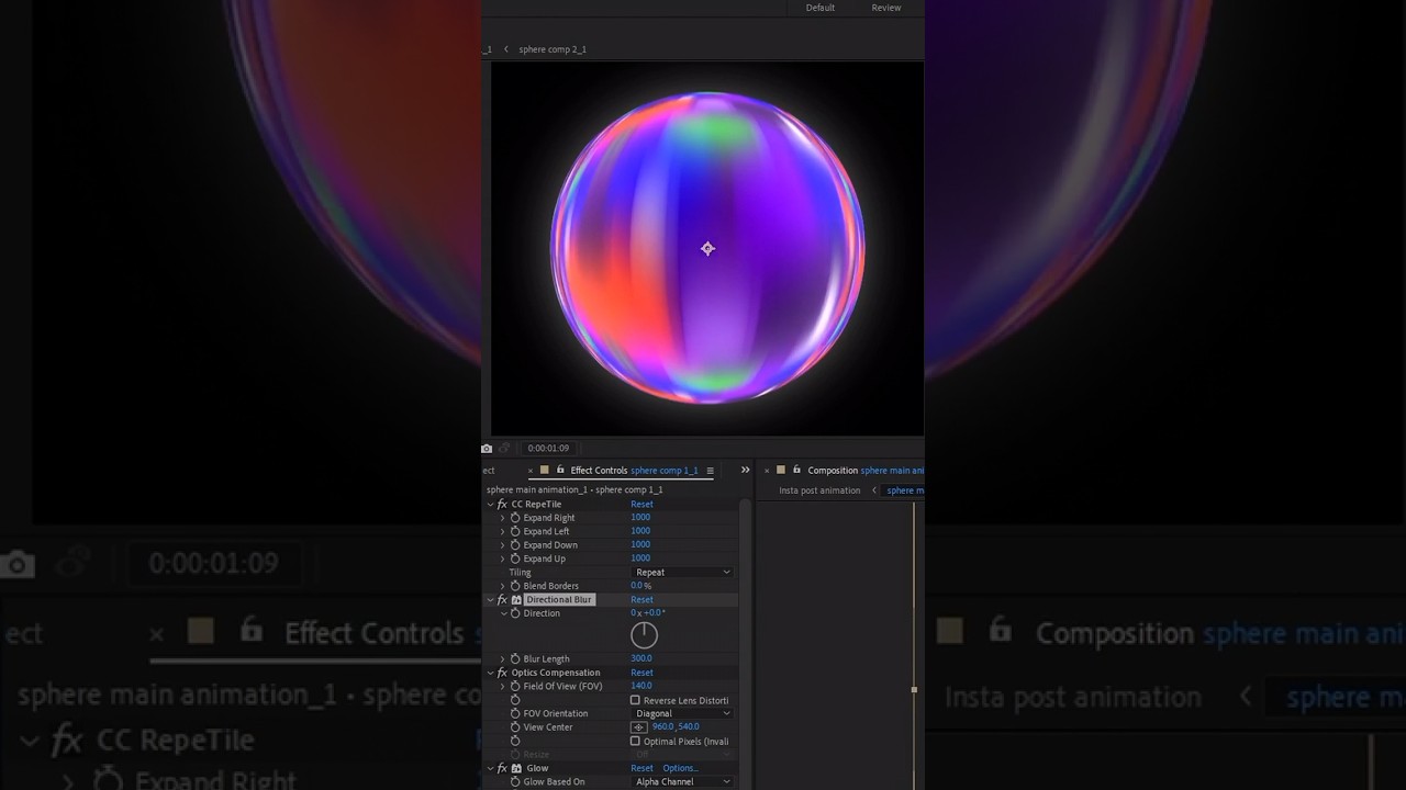 Beautiful gradient 3D sphere. After Effects Tutorial #aftereffctstuturial #learnaftereffects