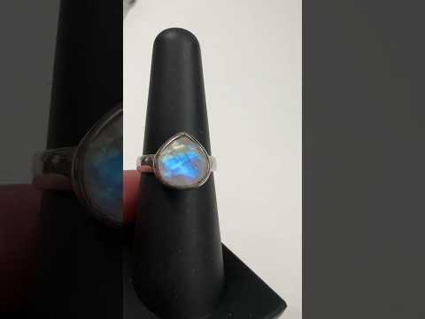 Moonstone Ring 925 sterling silver size 7 #reseller #sale #metaphysical #reiki