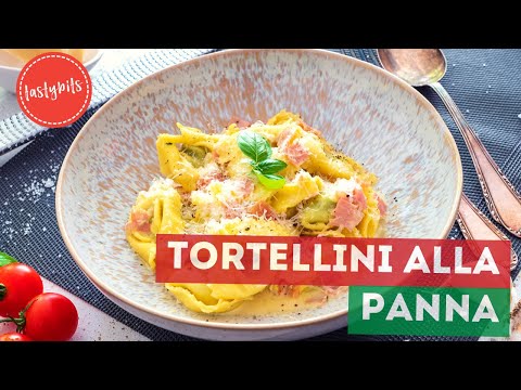 TORTELLINI ALLA PANNA Rezept | Mit cremiger Schinken-Sahne-Soße!