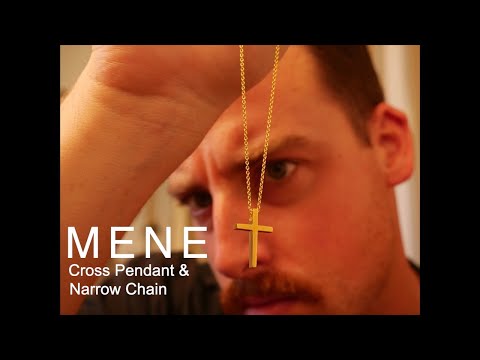 MENE 24k Gold Cross Pendent and Narrow Chain Unboxing & Review