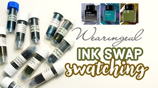 Fountain Pen Ink Swatches with Friends ✨ Wearingeul Ink Collection