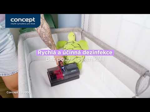 Concept VP2000 - Ruční antibakteriální vysavač s UV-C lampou LUMISTAR 120W/11,1V