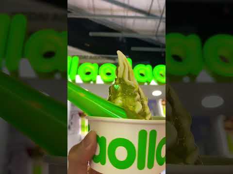 iogurte congelado de pistache é 💚 #llaollao