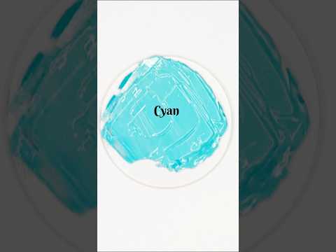 How to make Cyan Color #shorts #colormixing #paintmixing #mixing  #asmrmixing #mixedcolors #asmr