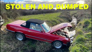 Skradziony i porzucony Mercedes 280SL (R107) po renowacji