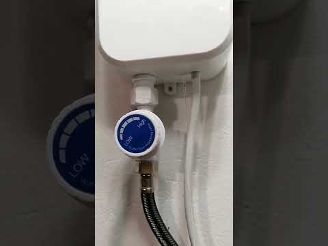 2-3500W 220V Mini Water Heater Hot Electric Tankless Household Bathroom Faucet with Shower Head LCD