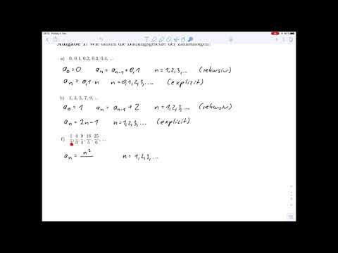 Übungsblatt8 – Zahlenfolgen und Grenzwerte Aufg.1 und 2