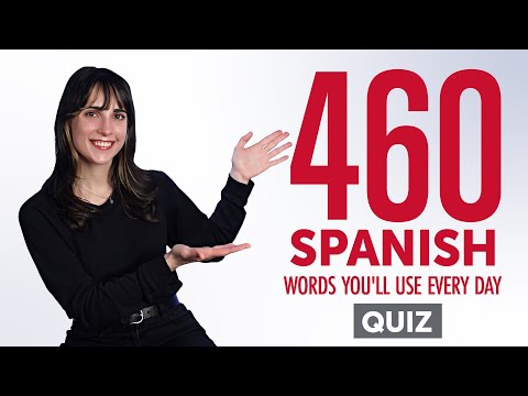 Quiz | 460 Spanish Words You'll Use Every Day - Basic Vocabulary #86