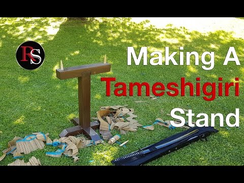 DIY - Making A Test Cutting Stand (Tameshigiridai)
