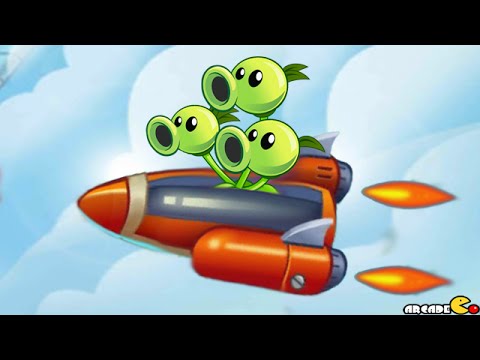 Plants Vs Zombies 2: Sky Castle World Air Force Battle Mini Game! (PVZ 2 China)