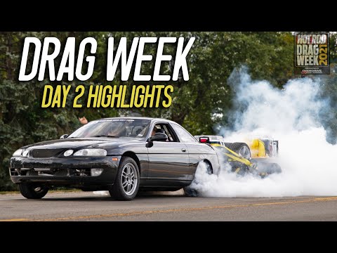 Trailer Burnouts are BACK, 9 second DSM's, & MORE! (Hot Rod Drag Week: Day 2)