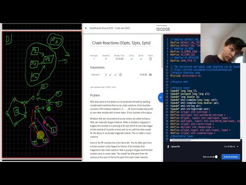 Google Code Jam 2022 Qualification Screencast | Live-Coding & Commentary