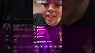 Ig live Giselle Lynette twerkin n kinda gay moment but super sexy