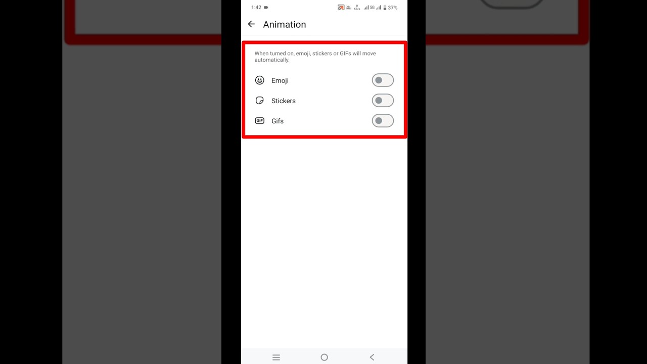 When turned on emoji stickers or GIFs will move automatically whatsapp new update 2025 #shorts