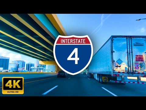 🚗 Downtown Orlando ➡️ Sand Lake via I4 | Florida Drive Tour [4K HDR]