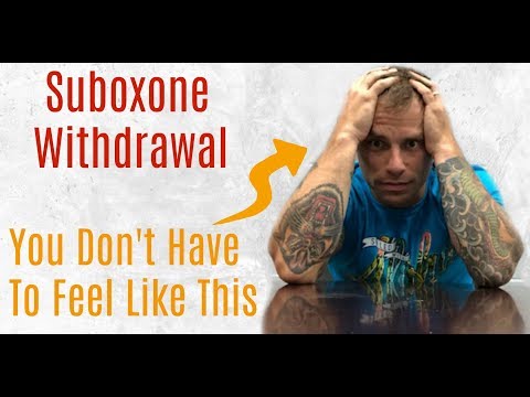 Suboxone Withdrawal Does NOT Have To HURT - HERE'S HOW!