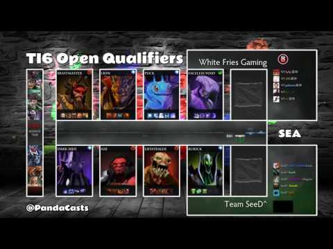 TI6 Open Qualifiers - White Fries Gaming vs. Team SeeD (Game 2)