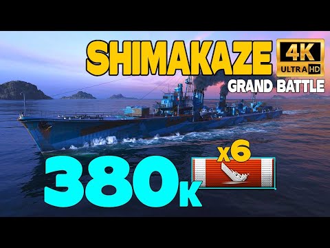 Destroyer Shimakaze, GB, 380k damage - World of Warships