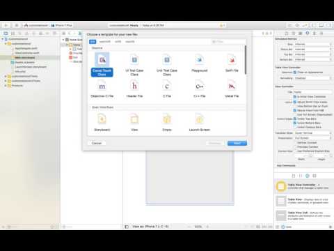 How to create a IOS custom Table View Controller cell