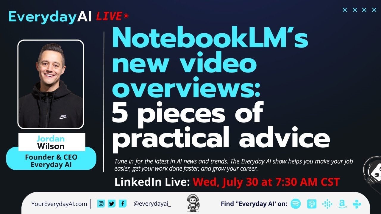 NotebookLM’s new video overviews:  5 pieces of practical advice