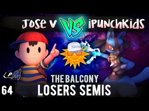 PM @ the Balcony 64 - Losers Semis ft. Jose V (Ness) VS R3|iPunchKidsz (Fox/Lucario)