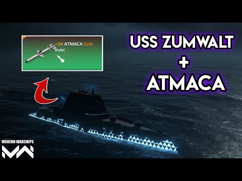 USS Zumwalt Uses Atmaca Missiles Up to 1.1 Million Damage | Modern Warships