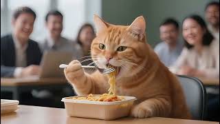 Daily Life of Orange Cat Mom and Kitten: Protection, Encouragement and Mutual Care