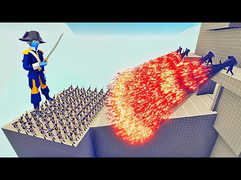 100x NAPOLEON ARMY + GIANT NAPOLEON BONAPARTE vs 4x EVERY GOD Totally Accurate Battle Simulator TABS