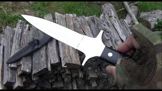 Can't Believe This Was Only $38. Dagger, 7 Inch Blade, Seller, Prime Damascus on Amazon
