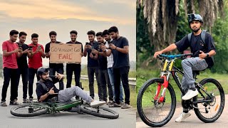 Electric Cycle par balance bigad gaya 😅⚡ Subscribers ke samne