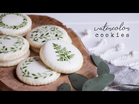 How To Create Hand Painted Watercolor Cookies Video
