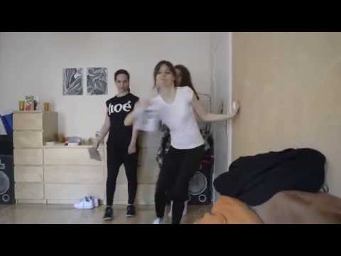 Olivia Anna Livki and "Livkettes" rehearsing Geek Power-library-scene