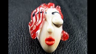 Ladies of the Flame - Lampwork Hollow Formed Lady Head Focal Bead - Tutorial