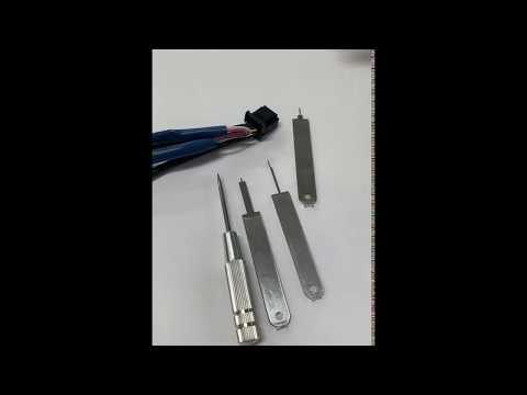 025型等 抜き冶具挿入穴のあるカプラー コネクター用 端子抜き用治具 工具 抜き方