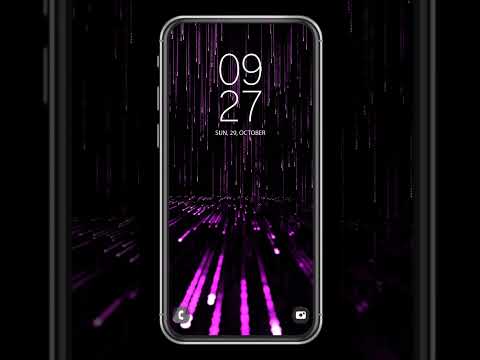 Matrix Code Rain #neon #animation #android #ios #pink