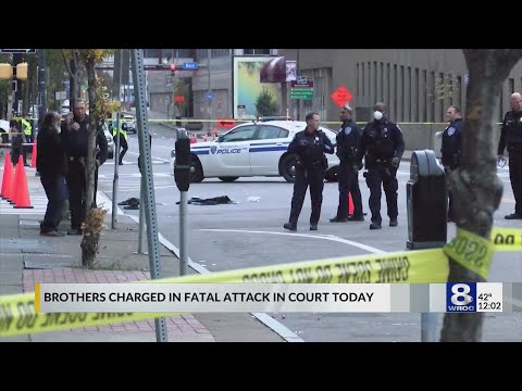 Family mourning man killed outside Rochester bus station, brothers charged with murder — November 16